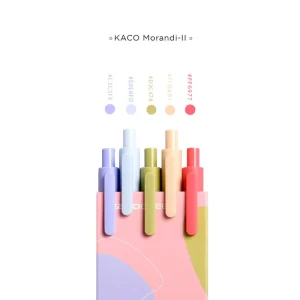 پک 5 رنگ خودکار ژله ای مدل Kaco Pure K1015 4 پک 5 رنگ خودکار ژله ای مدل Kaco Pure K1015