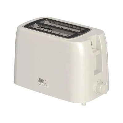 توستر Liven مدل ZCJ‑DS801C با دو شیار و تنظیم‌گر حرارت مناسب تست نان